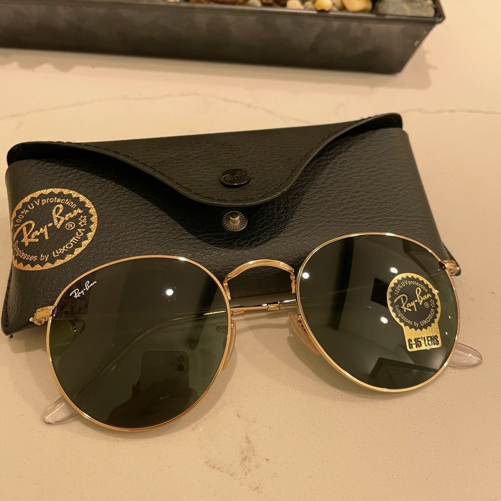 Ray Ban Round Metal Sunglasses RB3447 NWT